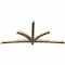 Ekena Millwork Davenport Rough Sawn Timber Gable Bracket, Douglas Fir, 108"W x 49"H x 4"D x 4"F, 11/12 Pitch GBW108X49X0404DAV00RDF - alternate 3